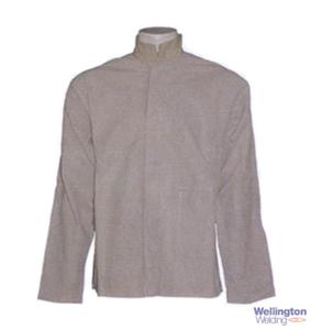 Leather Jacket Grey Chrome L