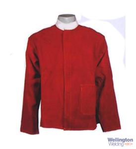 Leather Jacket Red Large Kevlar