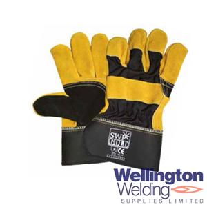 SWP Gold Rigger Split Leather Reinforced Palm